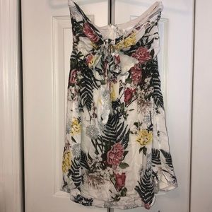 Floral tube top